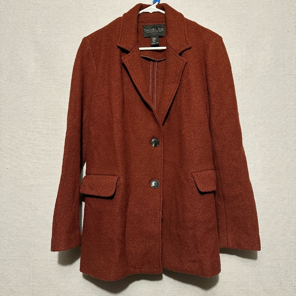 Rachel Zoe Wool Blend Single Breasted Peacoat - size XS